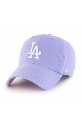 47brand sapca Los Angeles Dodgers culoarea violet, cu imprimeu