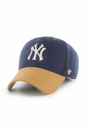 47brand sapca Mlb New York Yankees culoarea albastru marin, cu imprimeu