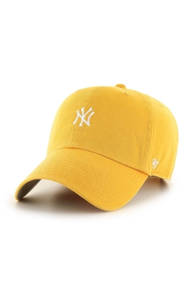 47brand sapca New York Yankees culoarea galben, cu imprimeu