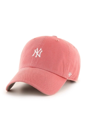47brand sapca New York Yankees culoarea roz, cu imprimeu