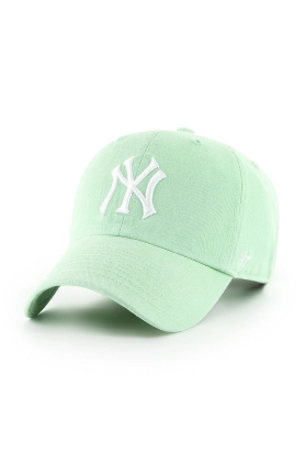 47brand sapca New York Yankees culoarea verde, cu imprimeu