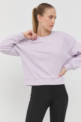 4F bluza femei, culoarea violet, modelator