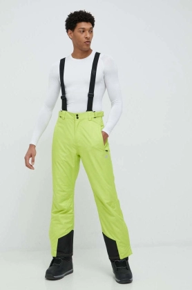 4F pantaloni de schi culoarea verde