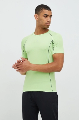 4F tricou de alergare culoarea verde, cu imprimeu