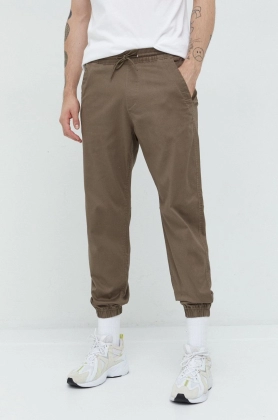 Abercrombie & Fitch pantaloni barbati, culoarea maro