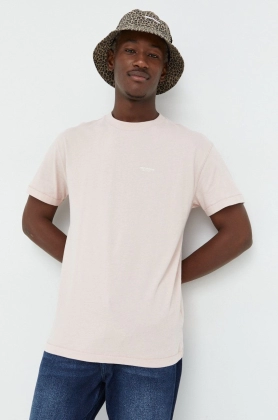 Abercrombie & Fitch tricou din bumbac culoarea roz, cu imprimeu