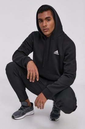 Adidas Bluza GV5294 barbati, culoarea negru, material neted