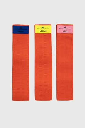 adidas by Stella McCartney benzi de rezistenta la exercitii (3-pack) H59865 culoarea portocaliu