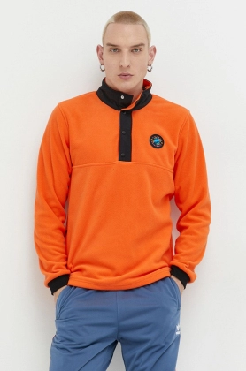 Adidas Originals bluza barbati, culoarea portocaliu, cu imprimeu