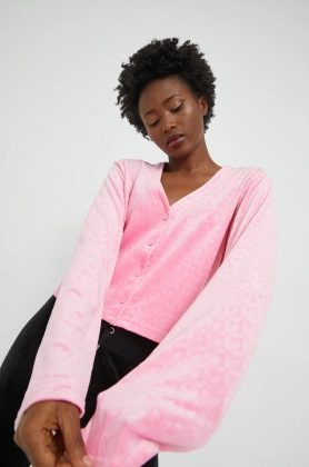 adidas Originals bluza femei, culoarea roz, modelator