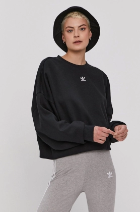 Adidas Originals Bluza H06660 femei, culoarea negru, material neted
