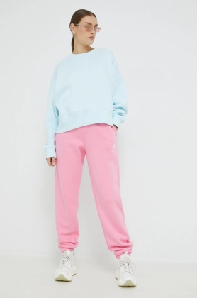 adidas Originals pantaloni de trening femei, culoarea roz, neted