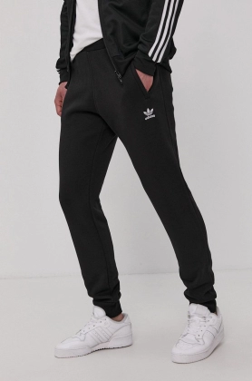 Adidas Originals Pantaloni H34657 barbati, culoarea negru, material neted