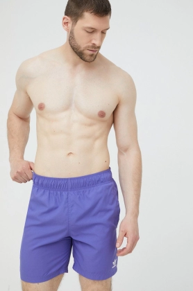 adidas Originals pantaloni scurti de baie Adicolor HE9421 culoarea violet