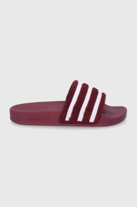 adidas Originals papuci Adilette GY0999 femei, culoarea violet