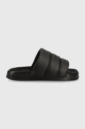 adidas Originals papuci femei, culoarea negru, cu platforma