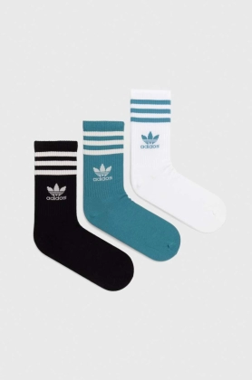 adidas Originals sosete 3-pack culoarea alb