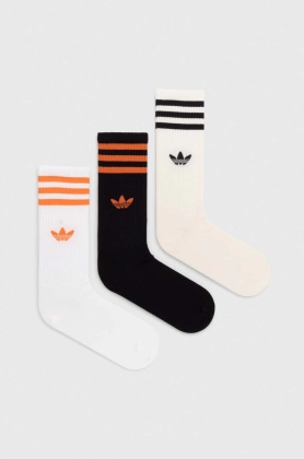 adidas Originals sosete 3-pack culoarea alb