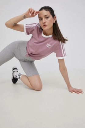 adidas Originals tricou Adicolor HB9485 femei, culoarea violet