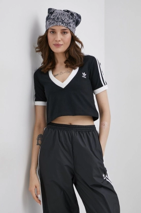 adidas Originals tricou Adicolor HC2040 femei, culoarea negru
