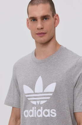 Adidas Originals Tricou din bumbac H06643 culoarea gri, melanj