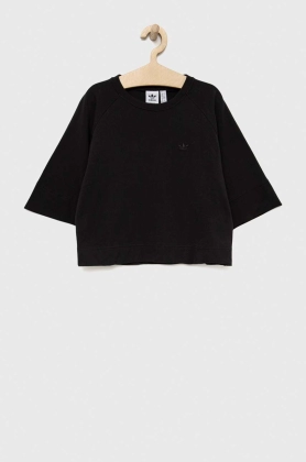 adidas Originals tricou din bumbac IC5253 culoarea negru, neted