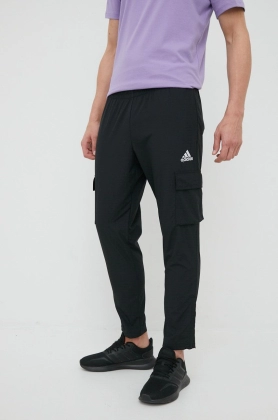 adidas pantaloni de trening HE1859 barbati, culoarea negru, drept