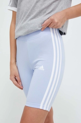 adidas pantaloni scurti femei, cu imprimeu, high waist