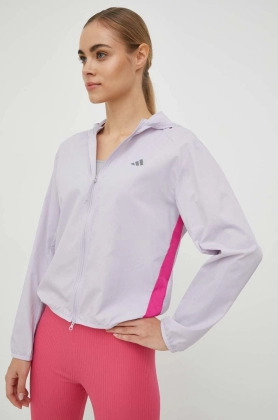 Adidas Performance jacheta de alergare Run It culoarea violet, de tranzitie