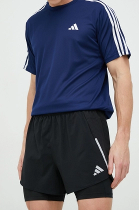 Adidas Performance pantaloni scurti de alergare Designed for Running barbati, culoarea negru