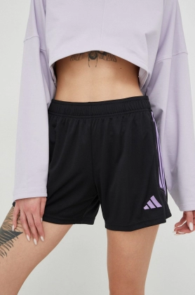 Adidas Performance pantaloni scurti de antrenament Tiro 23 femei, culoarea negru, cu imprimeu, high waist