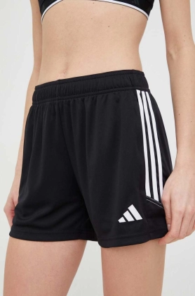 Adidas Performance pantaloni scurti de antrenament Tiro 23 femei, culoarea negru, cu imprimeu, medium waist