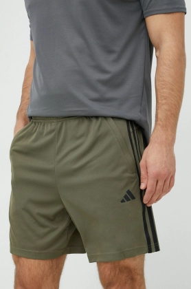 Adidas Performance pantaloni scurti de antrenament Training Essentials barbati, culoarea verde