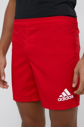 adidas Performance pantaloni scurti DY8499 barbati, culoarea rosu