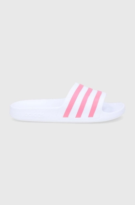 Adidas Performance Papuci GZ5237 femei, culoarea alb