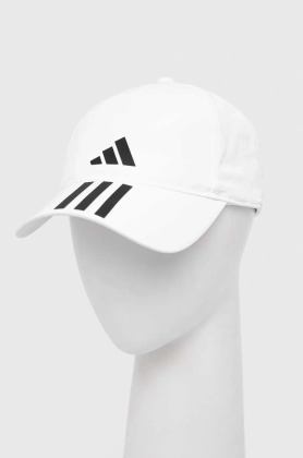 Adidas Performance sapca culoarea alb, cu imprimeu