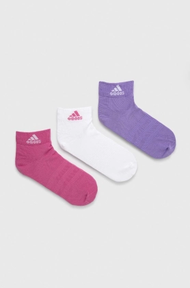 Adidas Performance sosete 3-pack culoarea roz