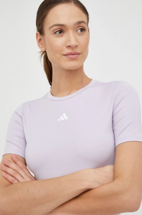 Adidas Performance tricou de antrenament culoarea violet