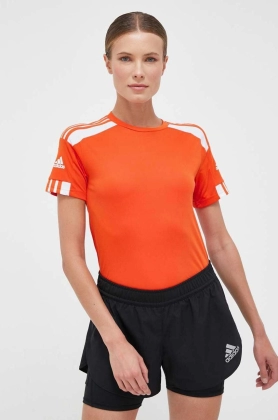 adidas Performance tricou de antrenament Squadra 21 culoarea portocaliu