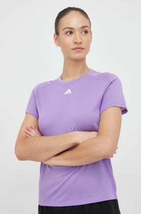 Adidas Performance tricou de antrenament Training Essentials culoarea violet