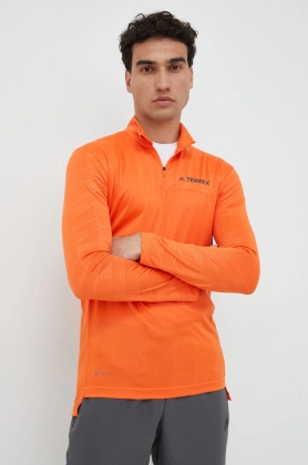 adidas TERREX hanorac Multi barbati, culoarea portocaliu, neted