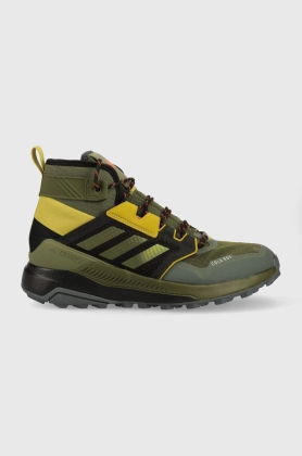 Adidas TERREX pantofi Trailmaker Mid barbati, culoarea verde, izolat