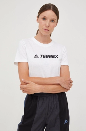 adidas TERREX tricou Logo femei, culoarea alb