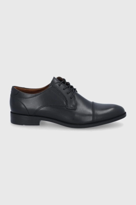 Aldo pantofi de piele Cortleyflex barbati, culoarea negru