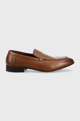 Aldo pantofi de piele Rothman barbati, culoarea maro