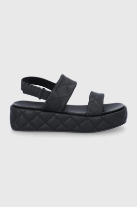 Aldo sandale Cossette femei, culoarea negru, cu platforma