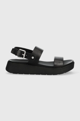 Aldo sandale de piele Silyia femei, culoarea negru, 13543044.SILYIA