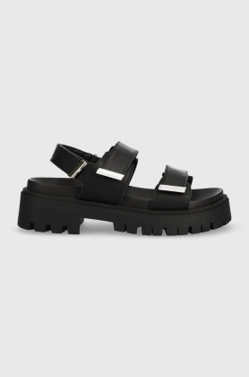 Aldo sandale Sanddy femei, culoarea negru, cu platforma, 13542875.SANDDY