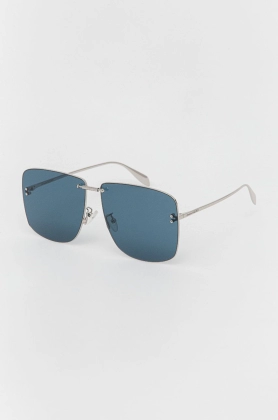 Alexander McQueen ochelari de soare culoarea argintiu
