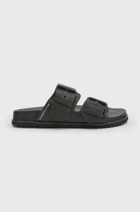 AllSaints slapi de piele SIAN femei, culoarea negru, WF0016Z